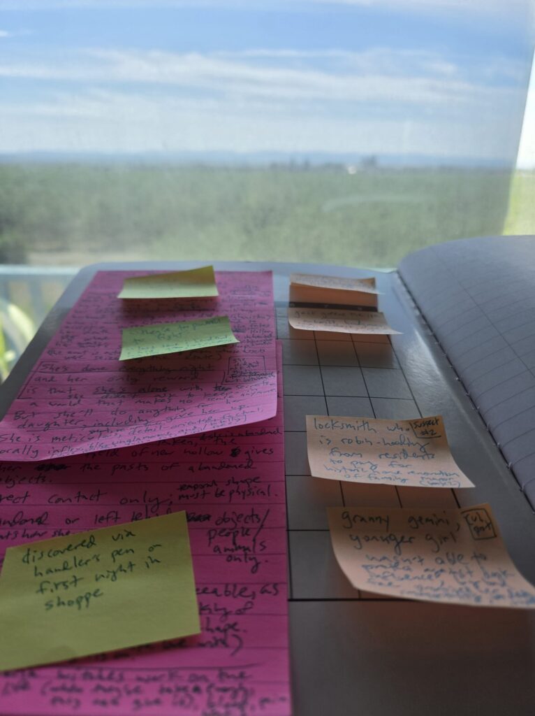 winchester writing by hand draft